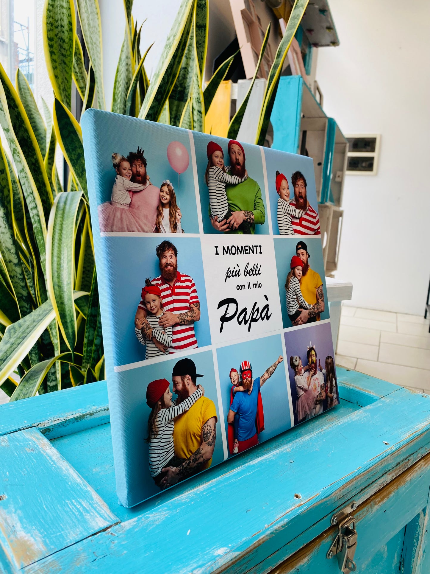 Tela collage Papà