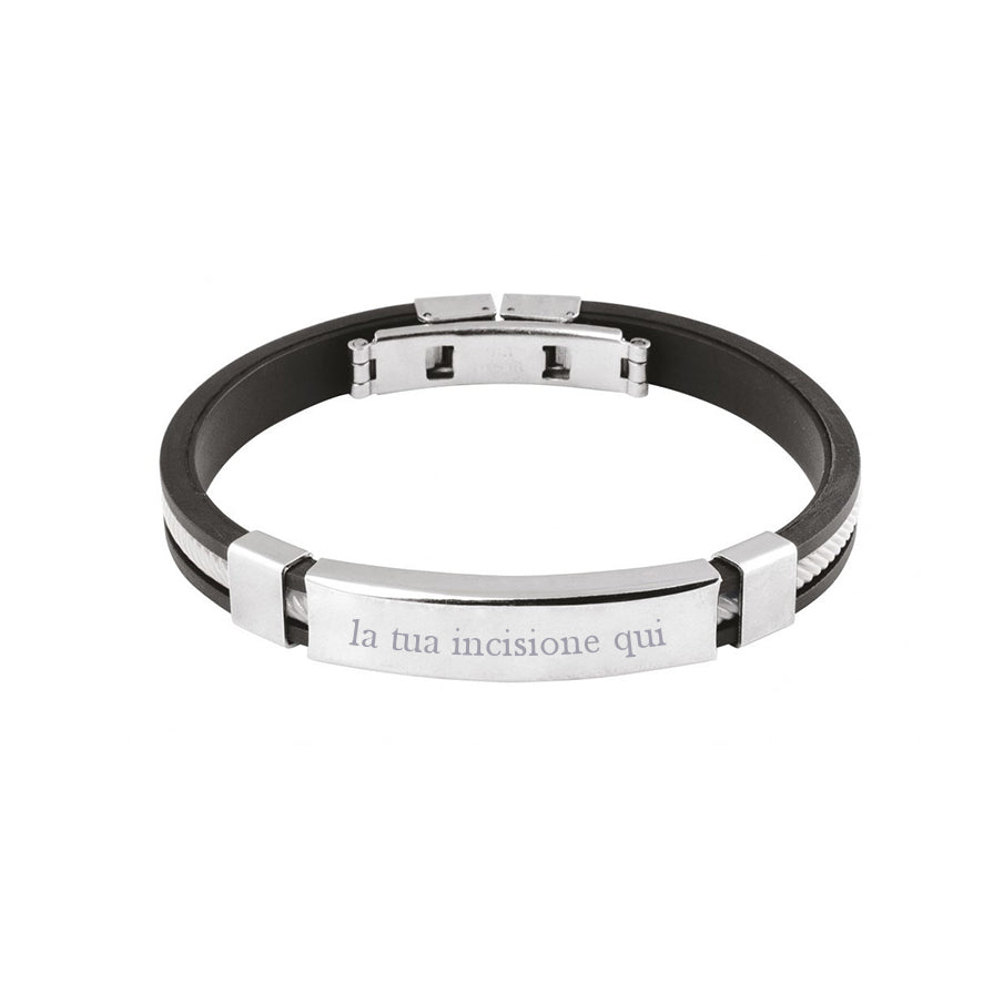 Bracciale bianco e nero