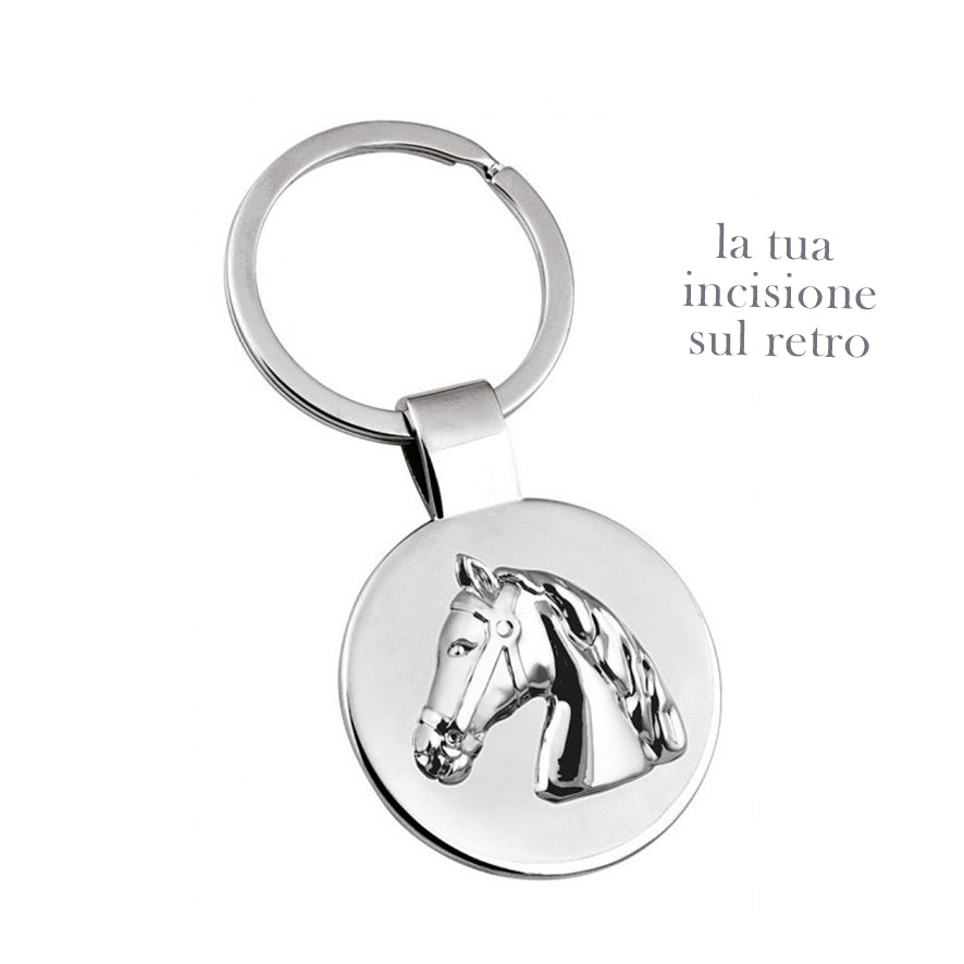 Portachiavi cavallo medaglia
