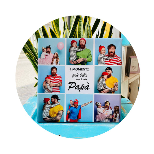 Tela collage Papà